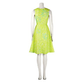 Movie Inside Out 2 (2024) Joy Green Dress Outfits Cosplay Costume Halloween Carnival Suit